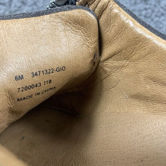 Frye Lena Zip Low Sneaker Shoes Women's Size 6 M Gray Suede - Picture 8 of 8